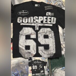 Godspeed Men's Black '69' Graphic Short Sleeve Tee